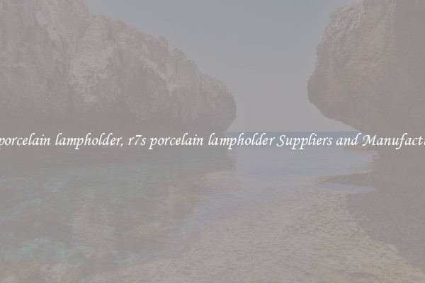 r7s porcelain lampholder, r7s porcelain lampholder Suppliers and Manufacturers