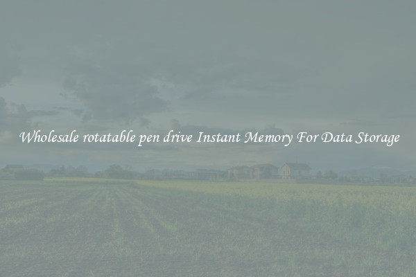 Wholesale rotatable pen drive Instant Memory For Data Storage