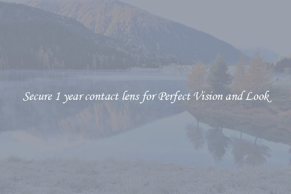 Secure 1 year contact lens for Perfect Vision and Look