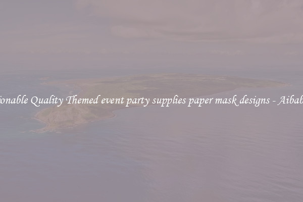 Fashionable Quality Themed event party supplies paper mask designs - Aibaba.com