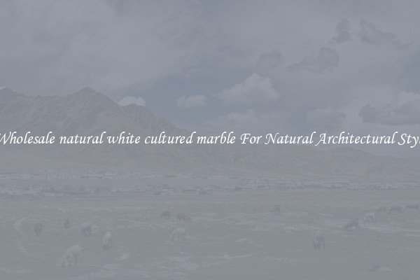 Wholesale natural white cultured marble For Natural Architectural Style