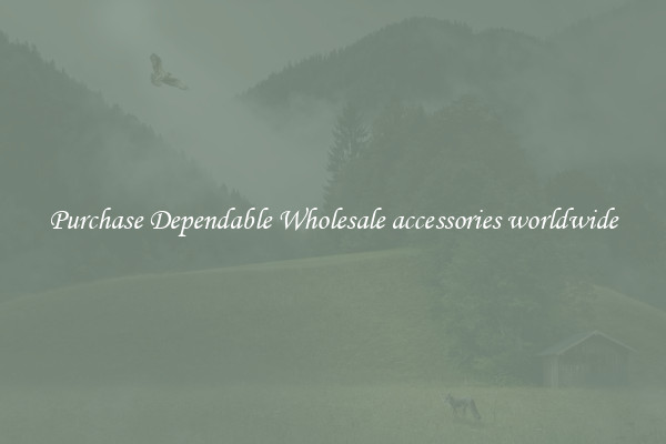 Purchase Dependable Wholesale accessories worldwide
