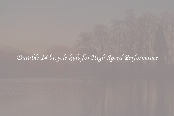 Durable 14 bicycle kids for High-Speed Performance