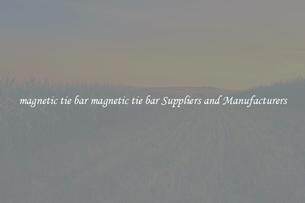 magnetic tie bar magnetic tie bar Suppliers and Manufacturers