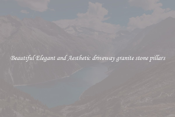 Beautiful Elegant and Aesthetic driveway granite stone pillars